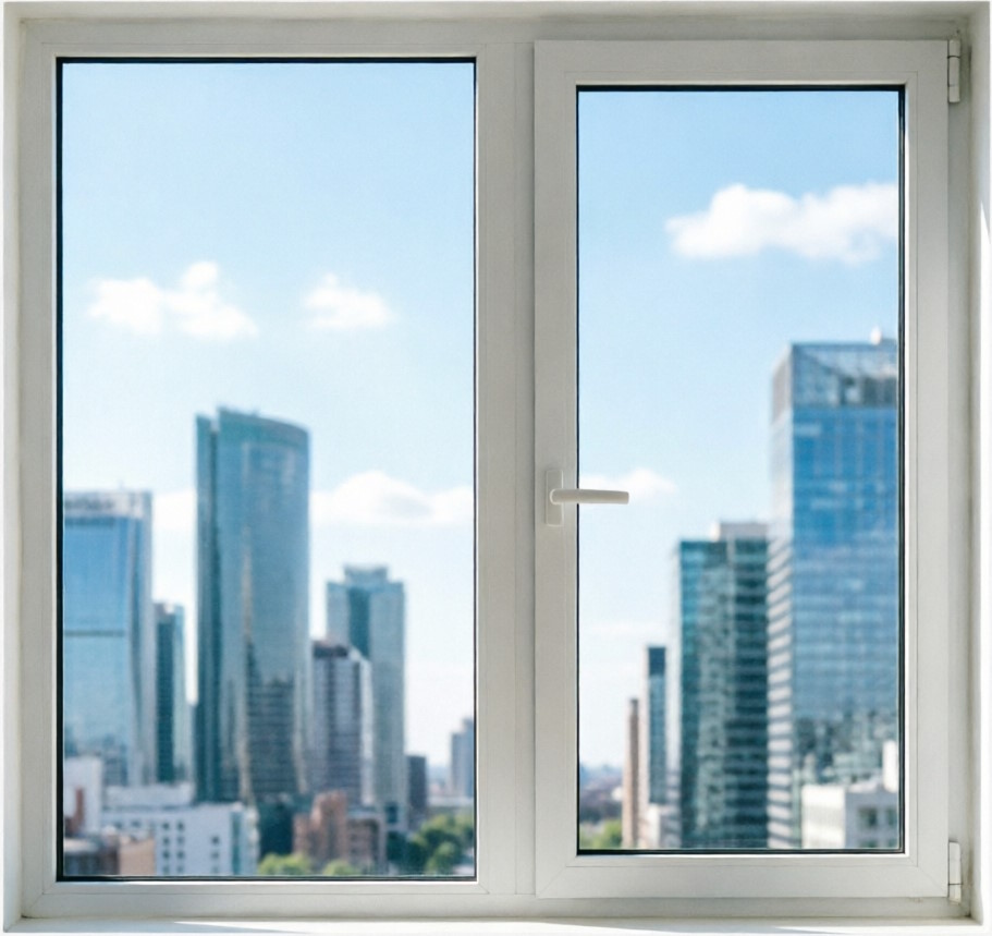 2-секционное окно с одной поворотно-откидной створкой